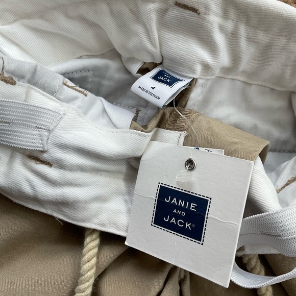 Janie and Jack Tan Kids Casual Pants - Picture 3 of 3
